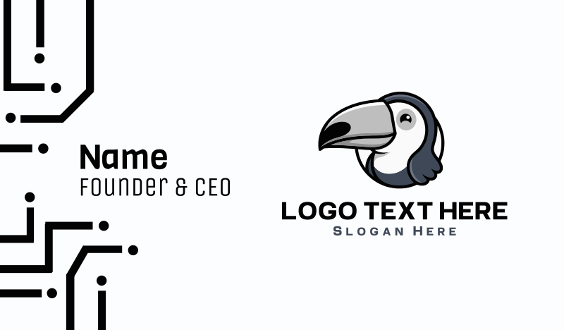 Cute Toucan Bird Business Card