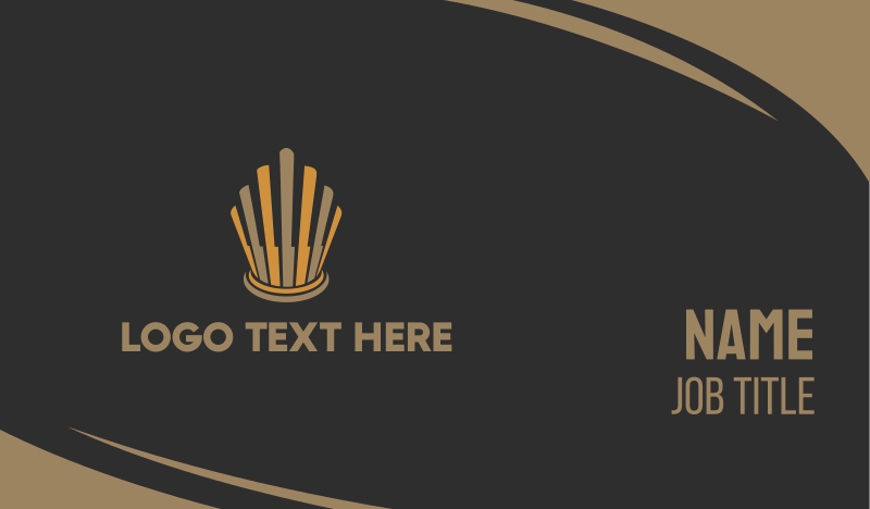 Elegant Crown Business Card