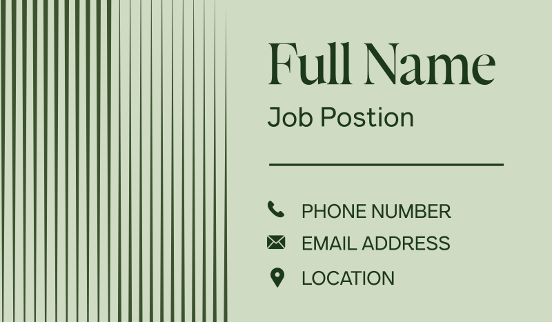 Modern Professional Business Business Card