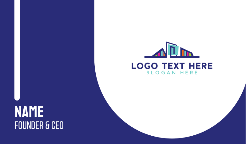 Colorful Bridge Business Card