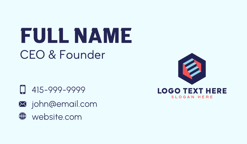 3D Realty Staircase  Business Card