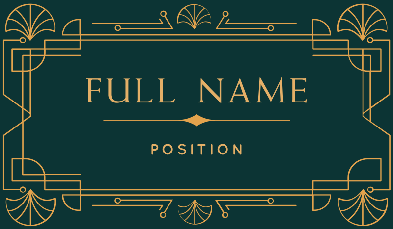 Elegant Border Business Card