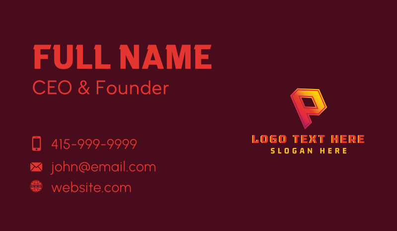 Creative Geometric Media Business Card