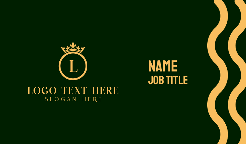 Premium Crown Boutique Business Card