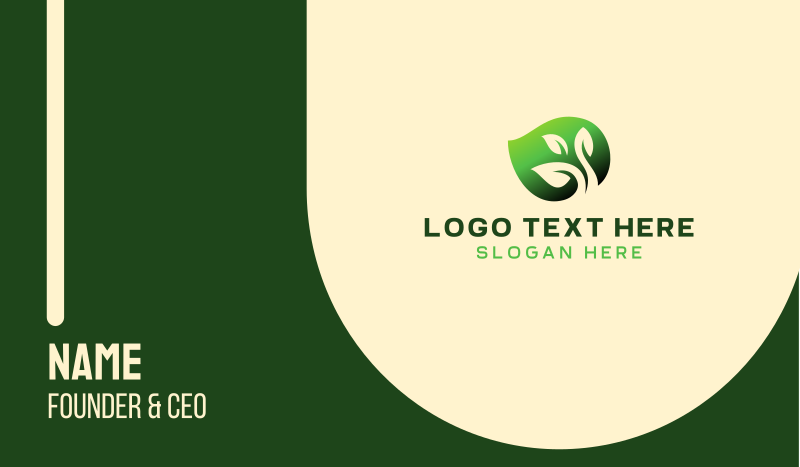 Eco Leaf Company  Business Card