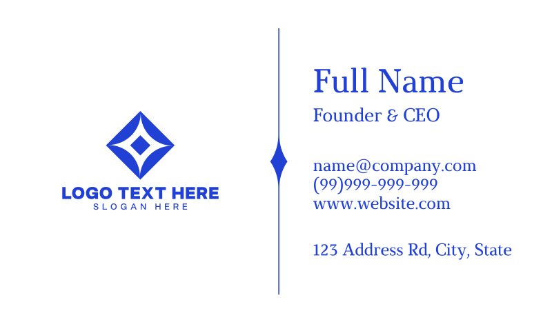Simple Conservative Business Card