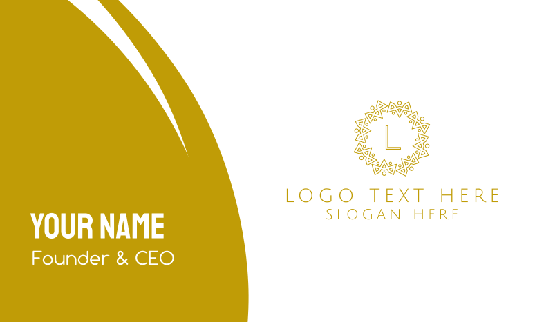 Luxurious Royal Lettermark Business Card