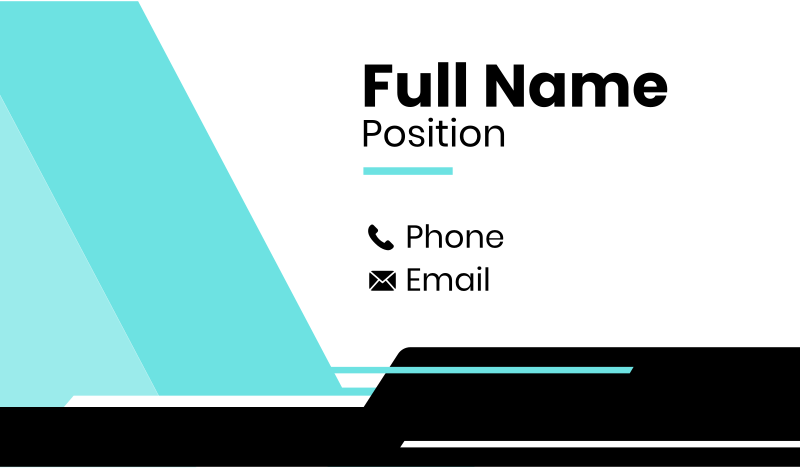 Professional Edgy Business Card