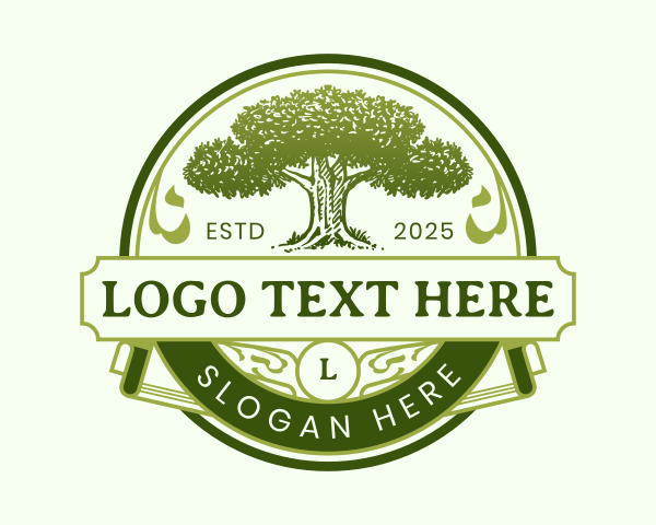 Eco Oak Emblem Design