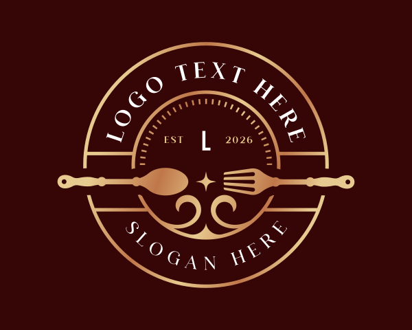 Dining Bistro Catering Emblem